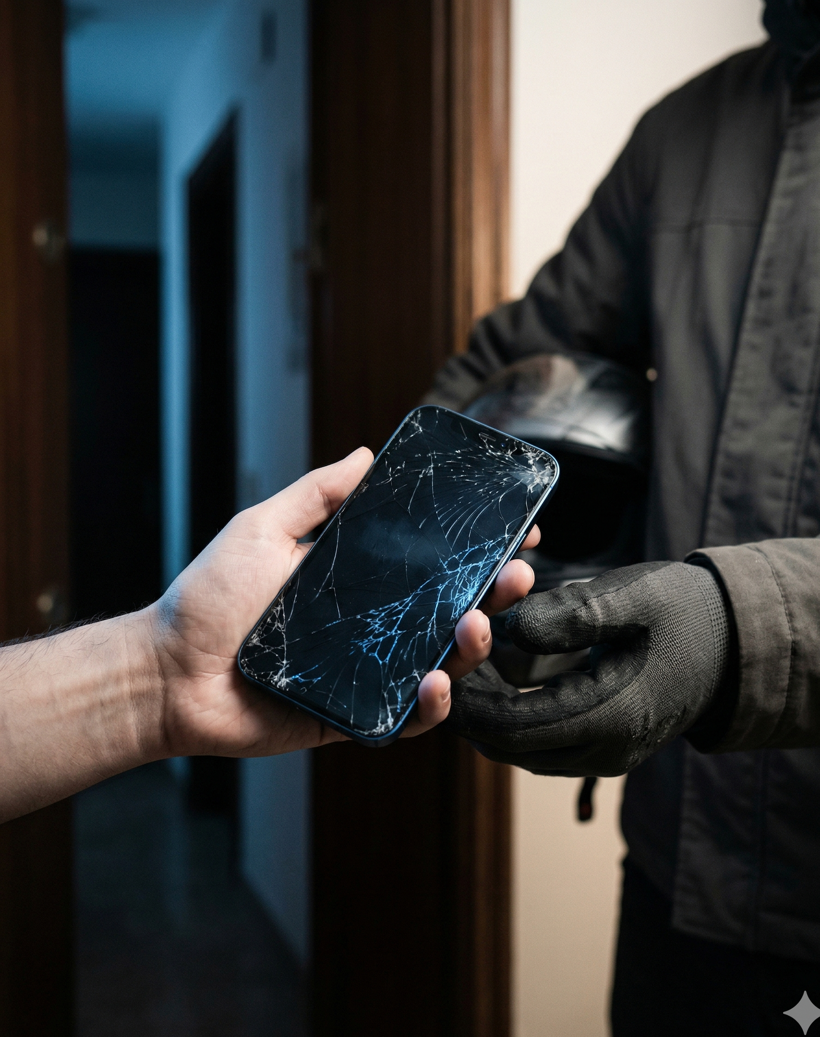 Coleta de iPhone em casa